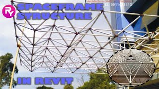 SPACE FRAME STRUCTURE IN REVIT EASIEST WAY TO DO THAT [upl. by Odrarej]