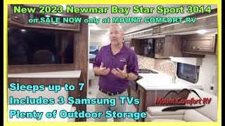 New 2023 Newmar Bay Star Sport 3014 on Sale RV Review  Mount Comfort RV [upl. by Elleiram]