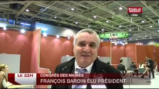 Congrès des Maires de France  François Baroin élu président [upl. by Jollenta990]