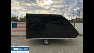 2019 SNOPRO 101x12 Hybrid Aluminum Enclosed 2 Place Snowmobile Trailer with Extreme Weather Package [upl. by Rubinstein]