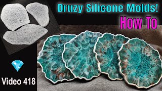 Using Polymer Clay for Druzy Silicone Molds [upl. by Sklar]