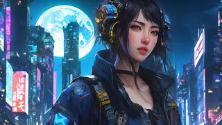 Moonbeam 🥽 Neo Tokyo Mix【 Cyberpunk  Industrial  Progressive 】 [upl. by Ahsac]