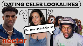 Daniel Huncho Reacts To Blind Dating By Celeb Lookalikes [upl. by Lakim25]