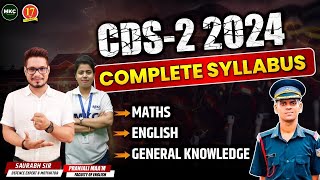 CDS 2 2024 Exam  CDS 2 2024 Official Syllabus amp Exam Pattern  CDS Exam 2024  MKC [upl. by Fifi]