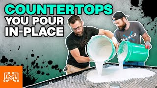 Make Your Own Concrete Countertops From a Kit [upl. by Aikal931]