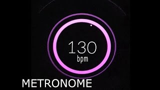 130 BPM Beats Per Minute Metronome Click Track HiQ [upl. by Perrie]