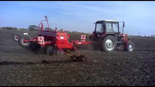 Mtz 821 ampKühne 6210 búza vetés Karcag [upl. by Beckie]