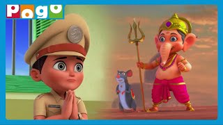 Little Singham Aur Ganesh Ji Ke Adventures 🐘  Happy Ganesh Chaturthi 🙏 Festival  PogoChannel [upl. by Ainad383]