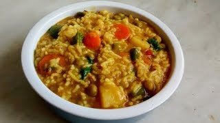 Masala khichdi Khichdi with toor Dal Lentils and rice recipe [upl. by Batruk963]