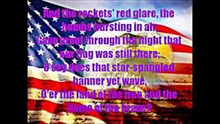 Star Spangled Banner Full Version with Lyrics on Screen [upl. by Demetre]