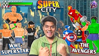 WWE Superstar VS The Avengers  Supercity 🔥 [upl. by Kenny]