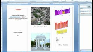 LECCIÓN 22 CREAR FOLLETO O BROCHURE EN WORD PARTE 1 2 [upl. by Yrrep]