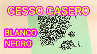 CÓMO Hacer GESSO Casero PARA IMPRIMACIÓN STENCIL o TAPAPOROS Materiales Caseros [upl. by Maroney]