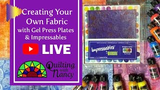 Creating your own fabric with Gel Press Plates amp Impressables [upl. by Francene264]