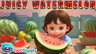 Happy Watermelon Season Watermelon Song for Kids GetGiggly Nursery Rhymes and Kids Songs [upl. by Anauqaj773]