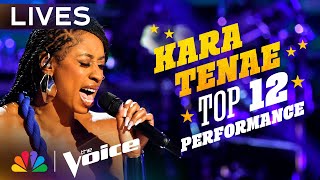 Kara Tenae performs quotLovequot by Keyshia Cole  The Voice Lives  NBC [upl. by Purse]