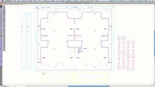 Make a Bobst cutting die and stipping jigs in 10 minutes in SteelRules™ [upl. by Hildie]