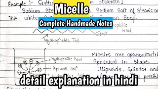 Micelle amp process of Micellisation  Physical Chemistry Imp for MScsemester exam [upl. by Poppas992]