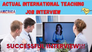 Actual International Teaching Interview for Math Teachers Bound to USA  J1 VISA [upl. by Hanforrd678]