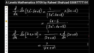 Differentiation P3Exp logarithmic and Trigonometric Functions [upl. by Lavelle653]