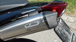 Aprilia Dorsoduro 1200 Arrow Exhaust sound [upl. by Nylla]