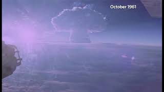 Russia releases secret footage of 1961 Tsar Bomba hydrogen blast  REUTERS [upl. by Atauqal]