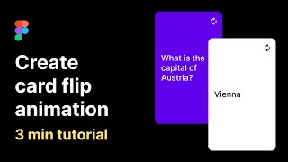 Create card flip animation in Figma [upl. by Assirrak]