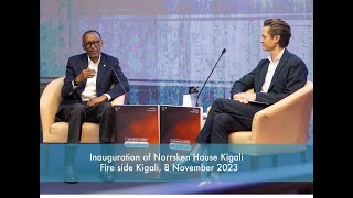 Inauguration of Norrsken House Kigali  Fireside chat with President Kagame  Kigali 8 Nov 2023 [upl. by Alih]