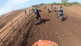 James at Ironworks mx on the new layout race 1 red flag [upl. by Vel]