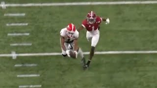 Georgias GEORGE PICKENS UNREAL DEEP BALL CATCH vs Alabama 😱 [upl. by Aztilay]