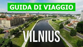 Vilnius Lituania  Viaggio attrazioni paesaggi natura visita  Video drone 4k  Vilnius città [upl. by Fesuoy]