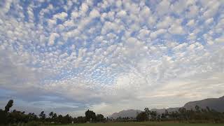 Altocumulus clouds formation [upl. by Renrut]