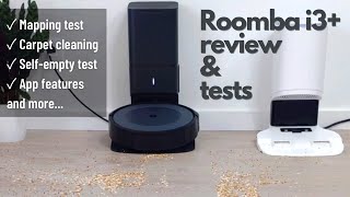 iRobot Roomba i3 Review Pick Up Test Mapping SelfEmptying Base Test App Features And More [upl. by Anisirhc684]