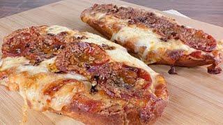 Pepperoni Bread Pizza with Italian Chili Oil  Simple amp Delicious [upl. by Shiller]