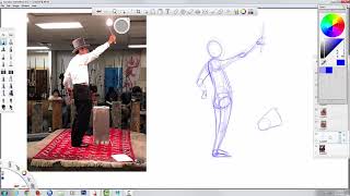 Demo 1 Sketching people basics Headball amp Gesture Line [upl. by Irrej387]