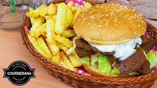 How To Make Homemade Doner Burger  Stop Motion Animation [upl. by Yemirej719]