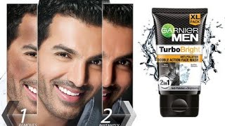 Garnier Men Turbo Bright AntiPollution Double Action Face Wash Best face wash for oily skin [upl. by Lrem955]