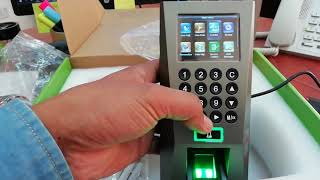 ZKTeco F18  Fingerprint RFID Time attendance  Access Control un boxing Installation [upl. by Ykcor945]