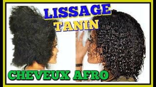 ➳ LISSAGE TANIN cheveux AFRO CRÉPU 🌿Quel RÉSULTAT peuton OBTENIR❓TANINO THERAPY➕AvantAprès [upl. by Akiemahs]