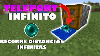 TELETRANSPORTE A DISTACINAS INFINITAS  MILLONES DE BLOQUES EN 1 SEGUNDO   Minecraft 120 [upl. by Danaher342]