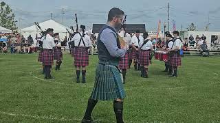 Capital District Scottish Games 2024  Rhode Island Highlanders Pipe Band [upl. by Kennan760]