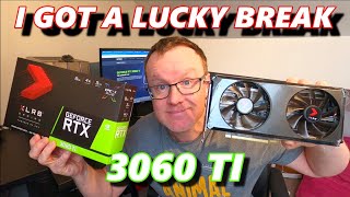 My lucky story RTX 3060 Ti pny XLR8 Gaming revel [upl. by Niddala]