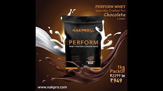 NAKPRO whey perform protein unboxing in Hindi by FITNESS ICON [upl. by Ethelbert]