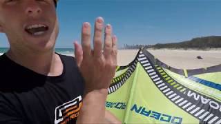 How to connect your Bar and Lines Downwind of your Kite Kitesurfing setup Tutorial [upl. by Aicil]