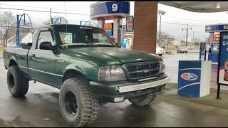 2000 Ford Ranger lifted on 33s Rare Trailhead 2wd [upl. by Yllom]