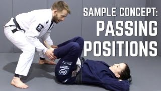 Beginners BJJ Curriculum Sample Concept Positional Controls Example [upl. by Arraeic]