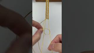 Double circle braided bracelet handmade diy handmade jewelry production process bracelet braiding t [upl. by Alliehs]