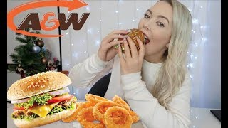 Fast Food Mukbang Burger amp Onion Rings [upl. by Eilyac]