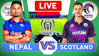 Nepal Vs Scotland cricket live video streaming WCL 2 Match at Dallas [upl. by Glass]