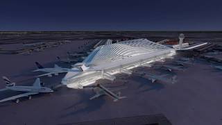 Chicago OHare Airport Competition  Team 5 Santiago Calatrava LLC [upl. by Zachariah]